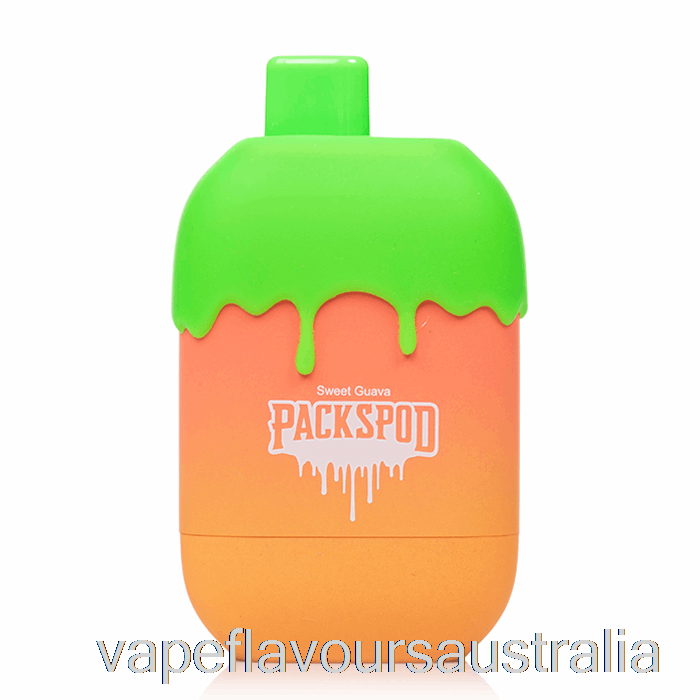 Vape Nicotine Australia Packwood Packspod 5000 Disposable Guava Bubblegum (Sweet Guava)